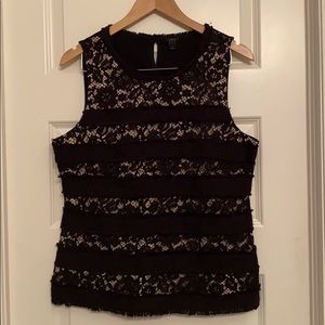 Size L J Crew Lace and Tweed Tank